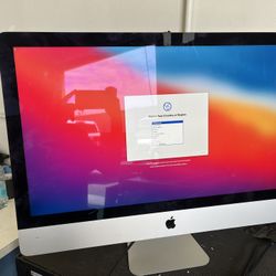 Apple 27inch Screen Model# A1419 Late 2015 Year, Core i5, 8gb ram 512 SSD (LOT OF 2)