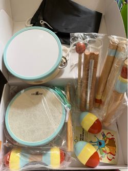 Kids wooden musical instruments