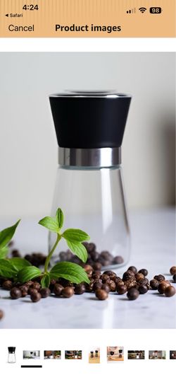 Cuisinart Glass Salt and Pepper Grinder