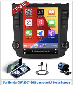 2GB+64GB Android 13 Car Stereo for Honda CRV 2007-2011 Upgrade Wireless Radio Apple CarPlay and Android Auto, 9.7-inch Vertical Touchscreen GPS Naviga