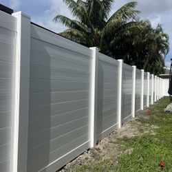 Horizontal Pvc fence