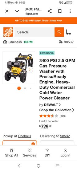 Never used in box DeWalt 3400 psi pressure washer