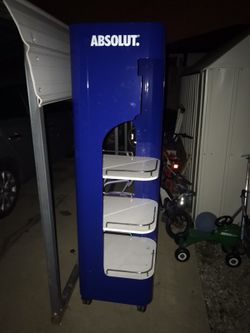 Absolut wine showing shelving