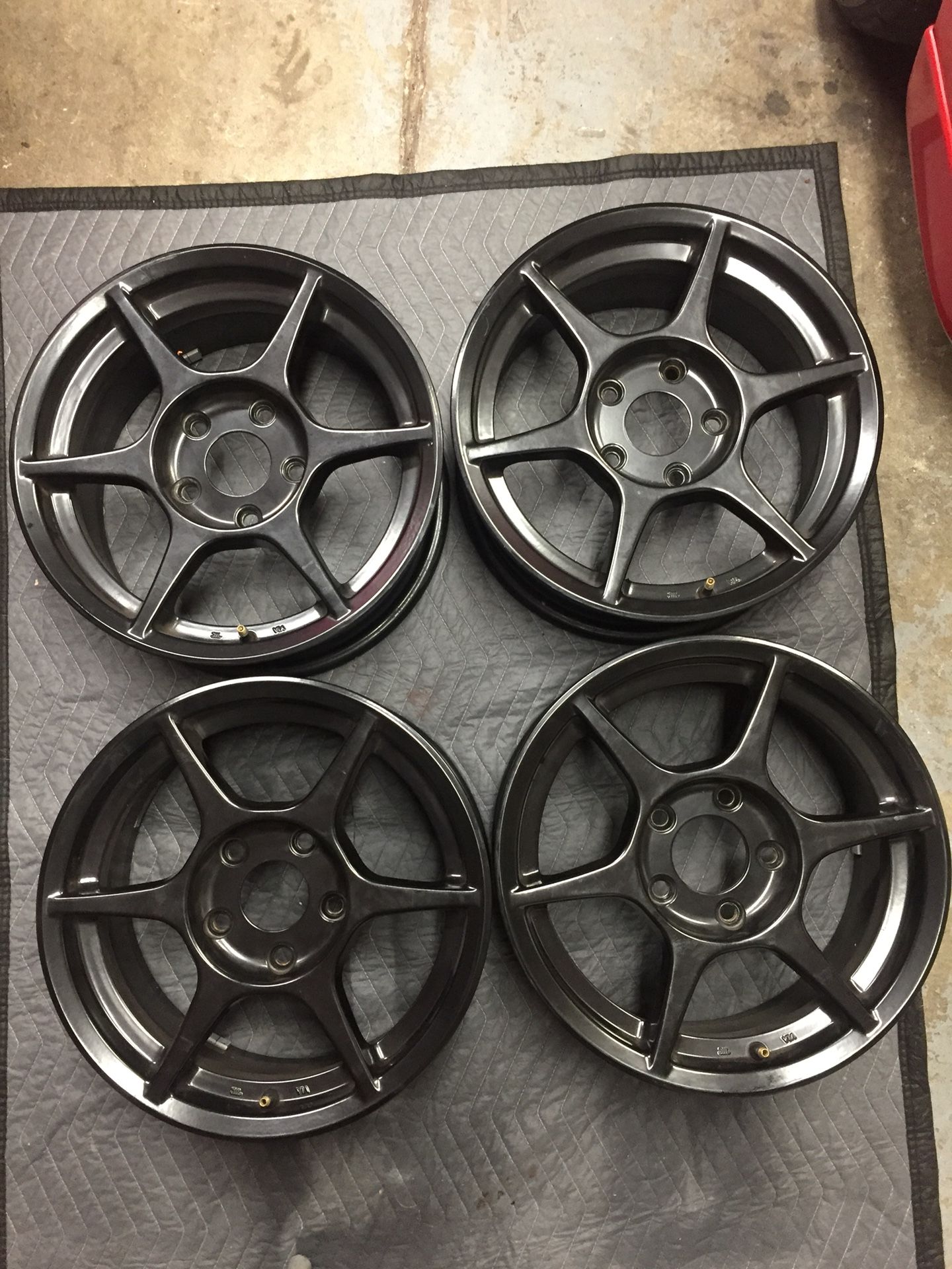 Kosei K1 Racing Wheels 15x7 +38 Offset, with Toyo RR’s