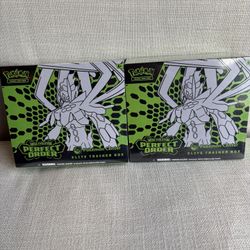 2x Perfect Order Pokemon Center Exclusive ETB Pokemon TCG