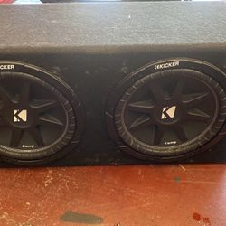 Kicker Comp 12” Subwoofer With Box And 1100 Wt Amp
