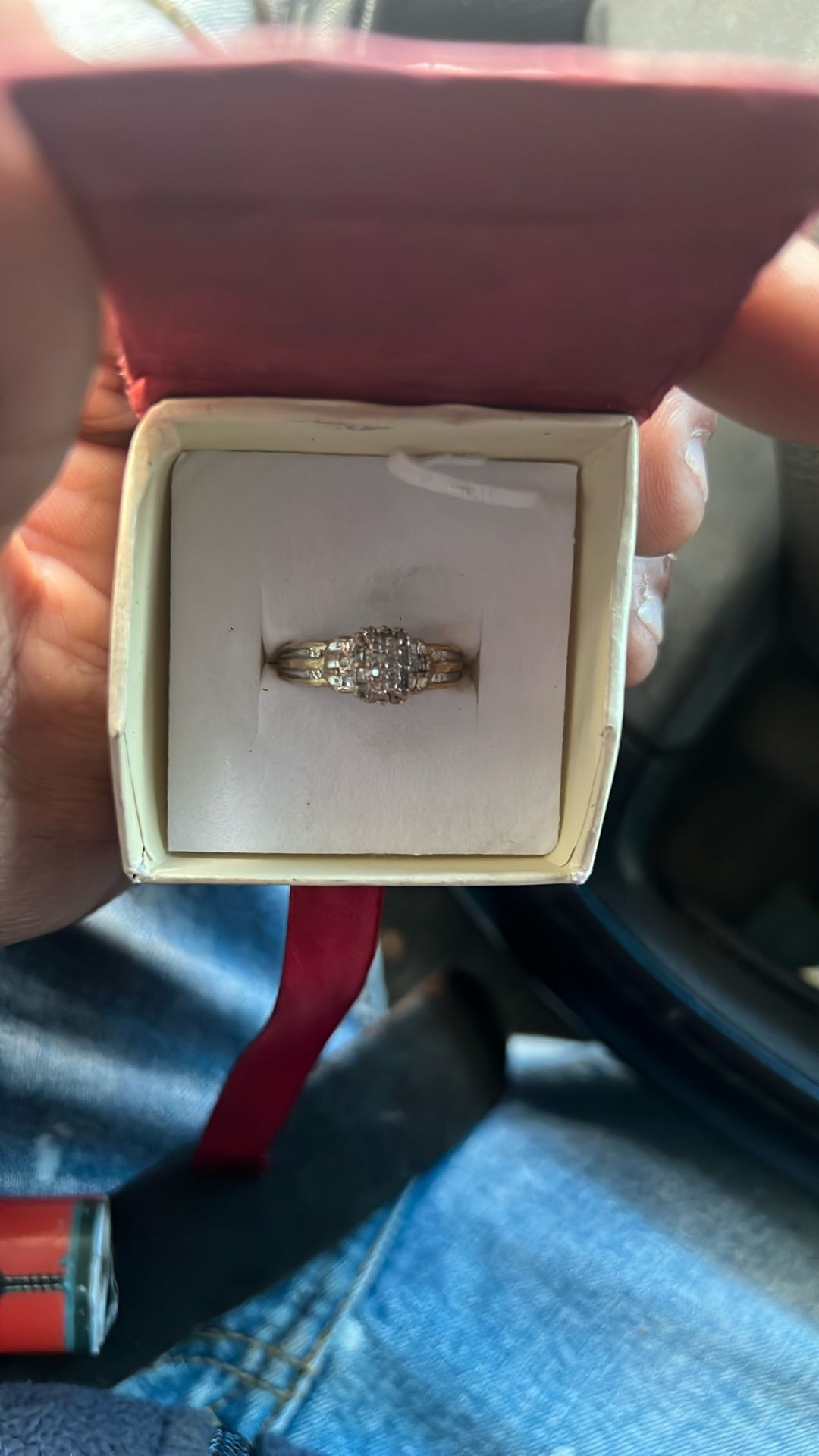 100 percent 10 karat real diamond ring