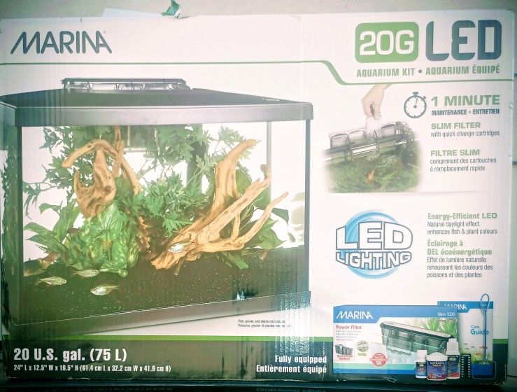Marina 20 Gallons Aquarium Fish Tank Kit