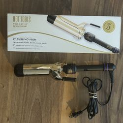 Hot Tools, Pro Artist, Gold Collection, 2 Inch Curling Iron