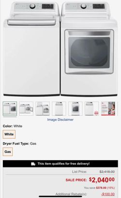 Electric Washer And Dryer LG