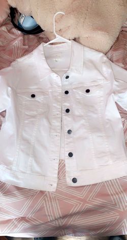 White jean jacket