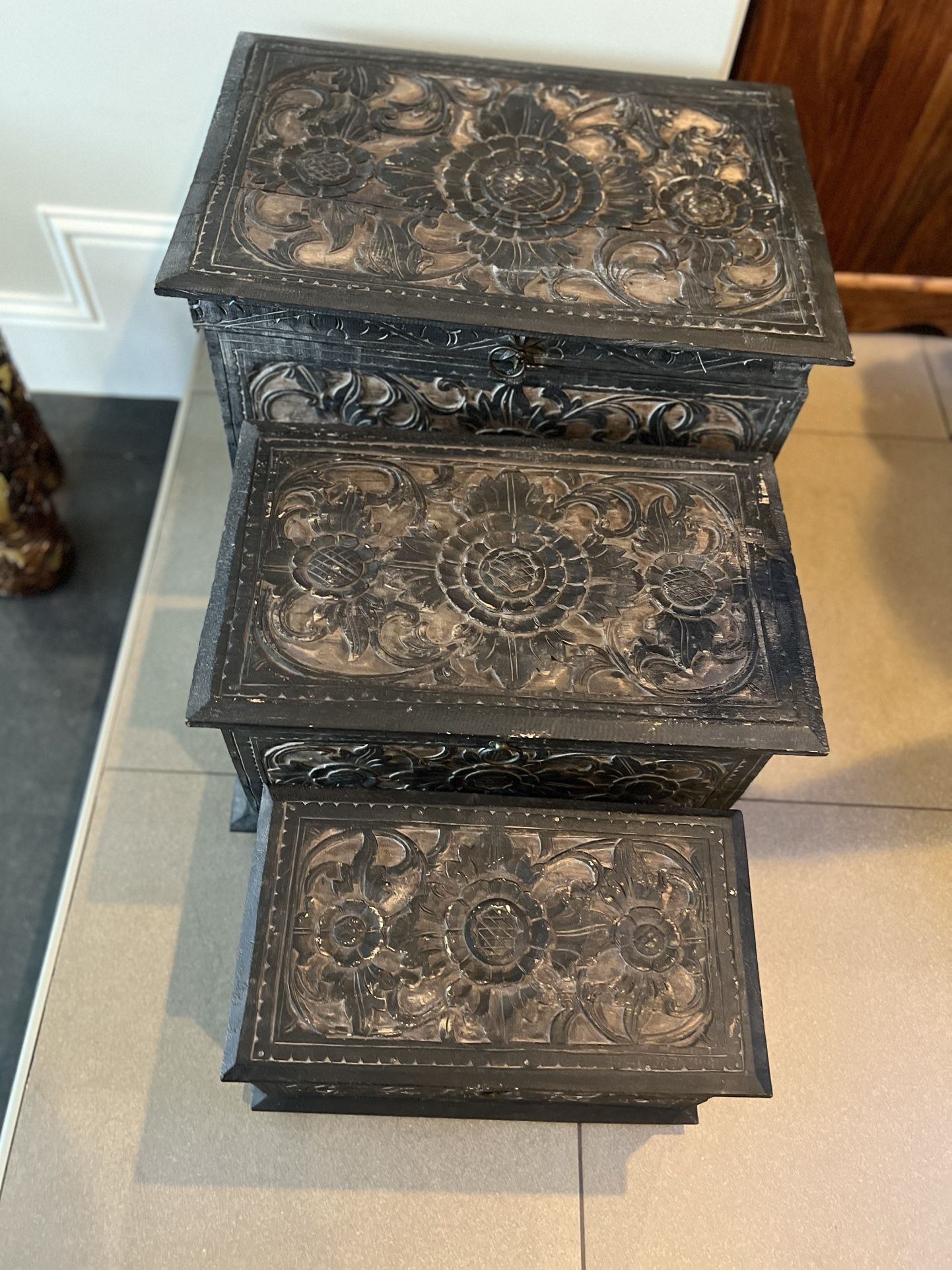 Three Wooden chests