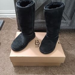 Lil Girls Black Tall Boots