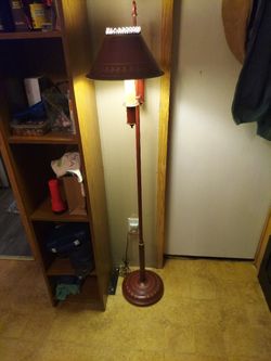 Antique Tole Floor Lamp