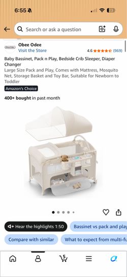 obee odee 4 in 1 baby bassinet