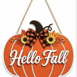 Fall Door Welcome Sign for Home Decor 