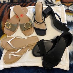 Sandals And 1 Pair Of Heels 