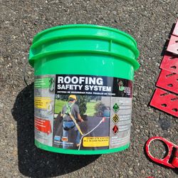 Roofing Safety System Kit With Roof Jacks 
