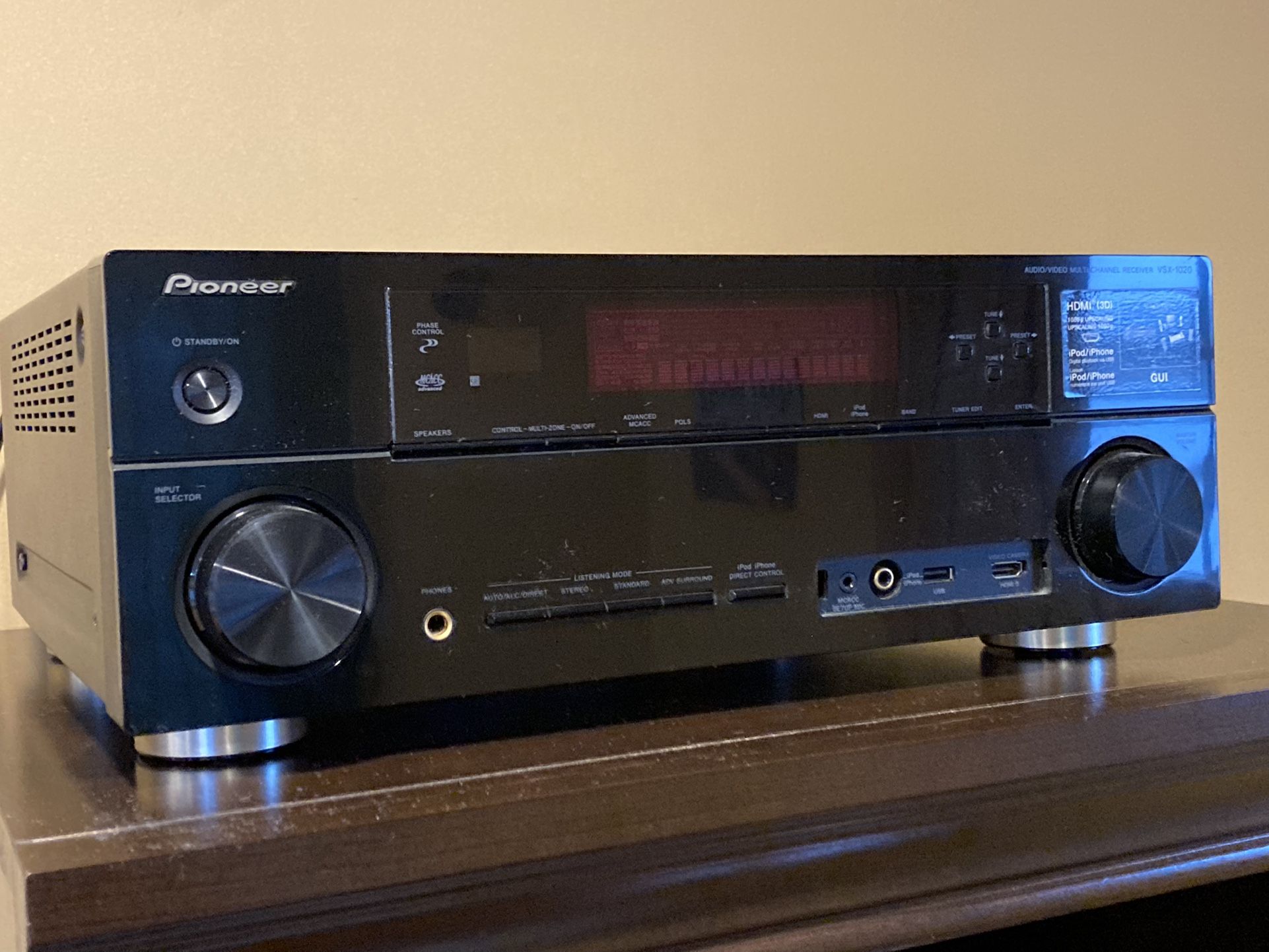 Pioneer VSX-1020-K 7.1 Home Theater Receiver