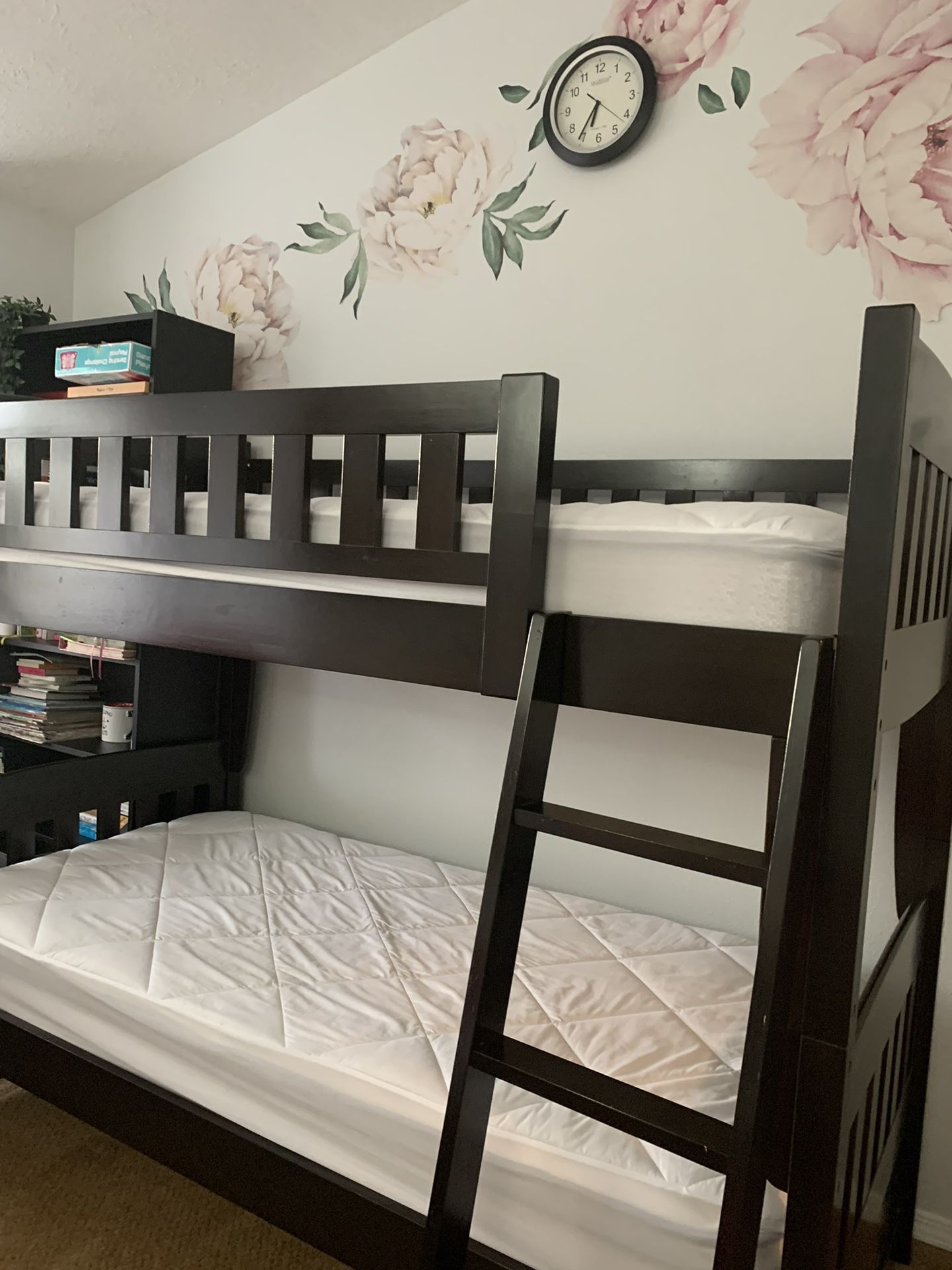 3 In 1: Twin Over Twin Bunk Bed, 2 Mattresses, 2 Mattress Covers 