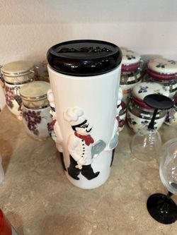 Vintage pasta canister