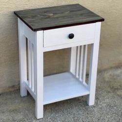 Solid Wood Nightstand 