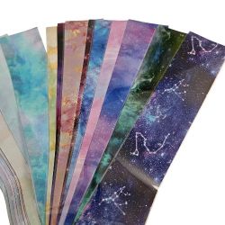 Set of 10 different pattern wraps for nails, cups, and crafting.1.5"x20".