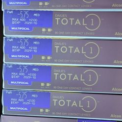 Dailies Total 1 Contact Lenses 90 Count Box -6 Boxes