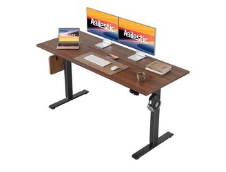 New Electric Standing Desk, 55 x 24 Inches Height Adjustable Desk, Sit Stand up for Work Office Home, Ergonomic Rising Computer Table with Memory Pres