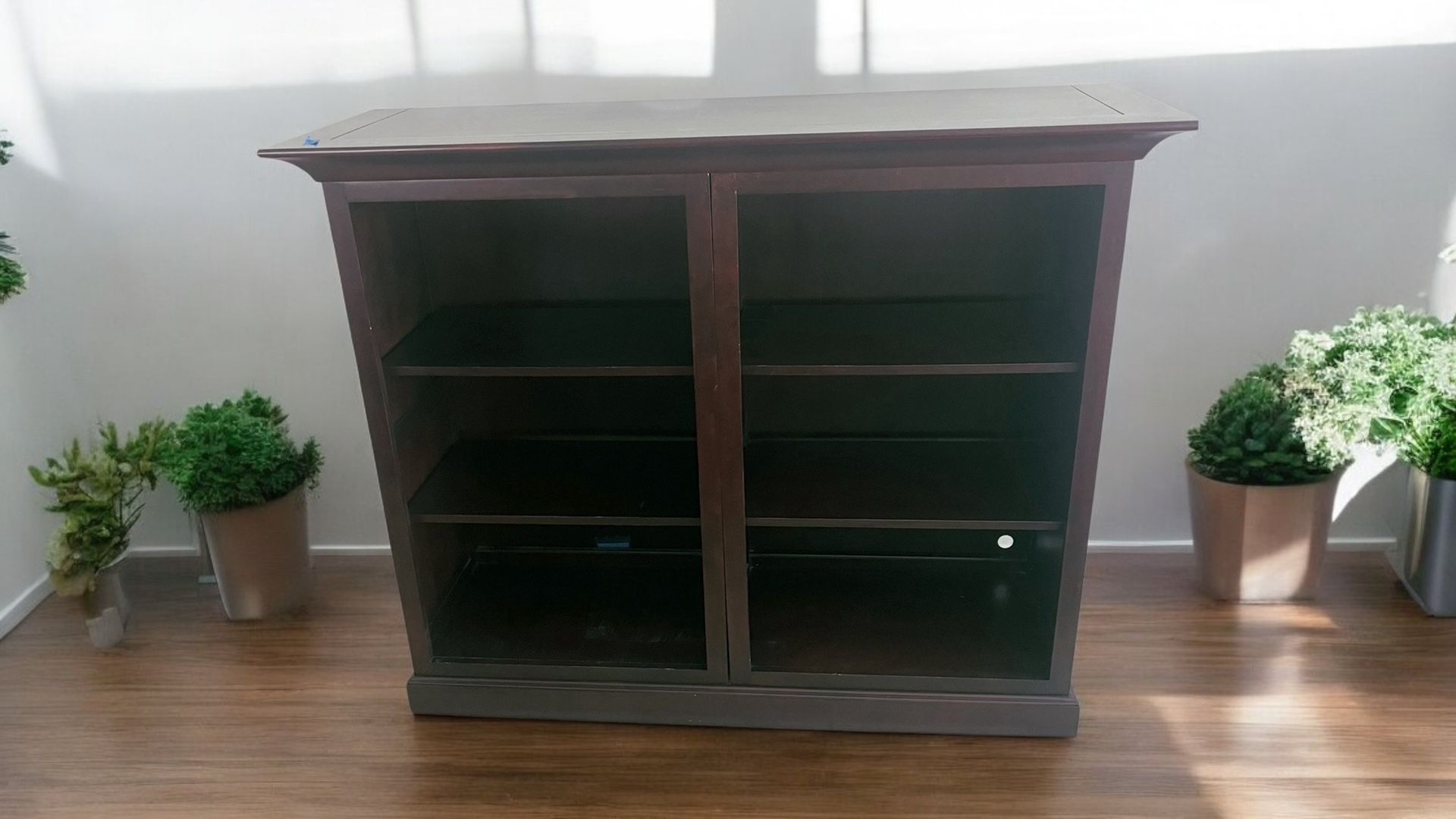Solid Wood Book Case 4 Shelves 