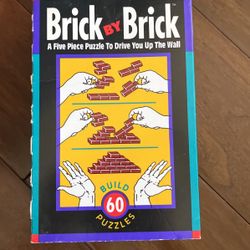 1992 Vintage Brick by Brick & Snafooz Puzzle Game
