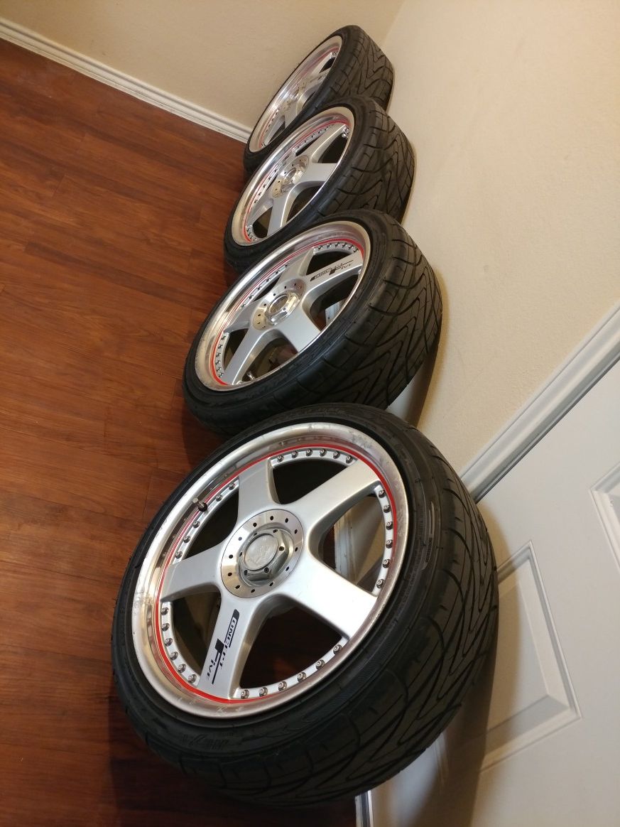 Katana Concept Five - 4 Lugs - 4x100 - 18' wheels & tires
