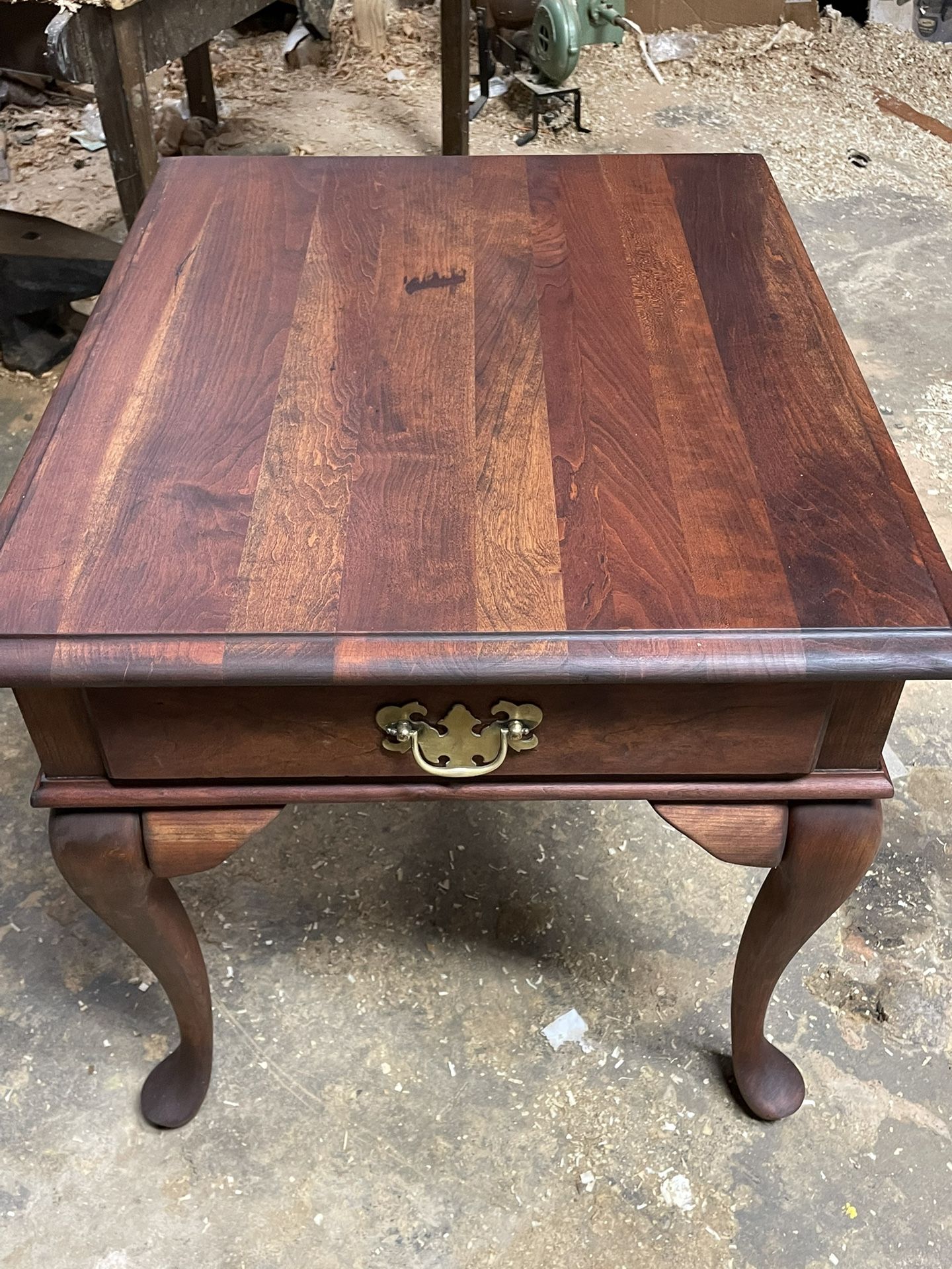 Restored Cherry End Table