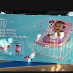 Disney Baby 2-in-1 Slip Resistant Vibrating Infant & Toddler Baby Rocker Chair