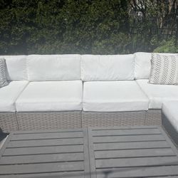  8 Piece Sectional Seating with Cushions 