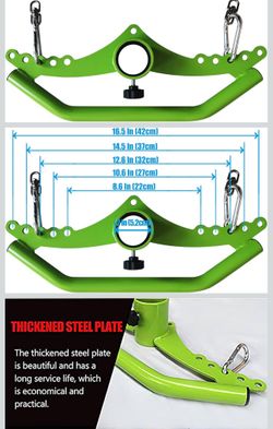 Adjustable Lat Pull down Bar, Cable Machine Attachments for Gym, Home Gym Fitness T-bar Row Pulldown Attachments, Lat Pull Down Machine Wide Grip Neut