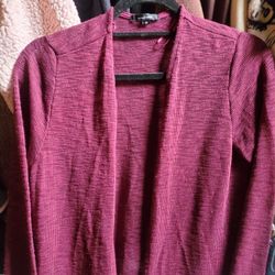 Cute Burgundy Cardigan Size M