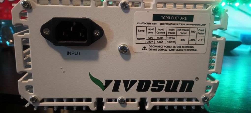 1000 Watt Hps Grow Light W/Ballaast