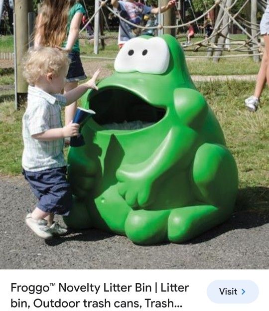 Froggo Trash Can For Day Care