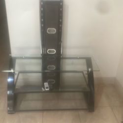 Glass Tv Stand With 3 Decks