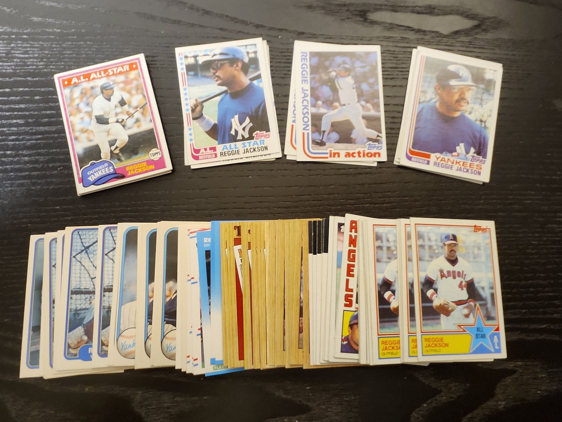 Reggie Jackson Baseball Card Collection