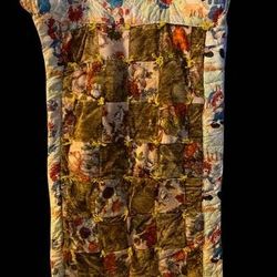 70s Raggedy Ann and Andy Blanket -

