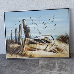 Nautical Landscape Wall Art Oil Painting 
