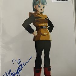 DBZ Bulma Signed