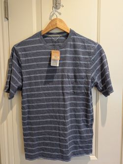 Patagonia Men's Squeaky Clean Pocket Tee - Blue Stripe, Size XXS (New with Tags)