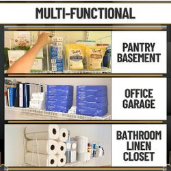 Tall Wire Shelf Dividers Shelf Separator 8 Pack Solid Coated Steel
Closet Storage, Organization, Office, Pantry, Garage, Easy Clip, No Tool