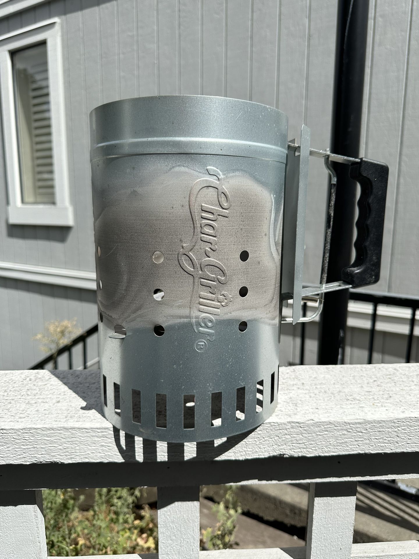 Char-Griller Charcoal Grill Chimney Starter with Quick Release