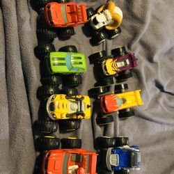 Set Of 8 Blaze Monster Machines trucks. 