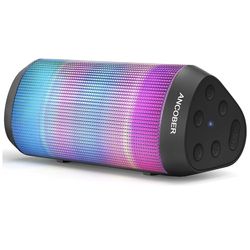 Portable Bluetooth Speaker - Black and Multicolor