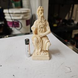 Figurine Statue Moses by Michel Angelo Buonarotti Vintage Religion Spirituality
